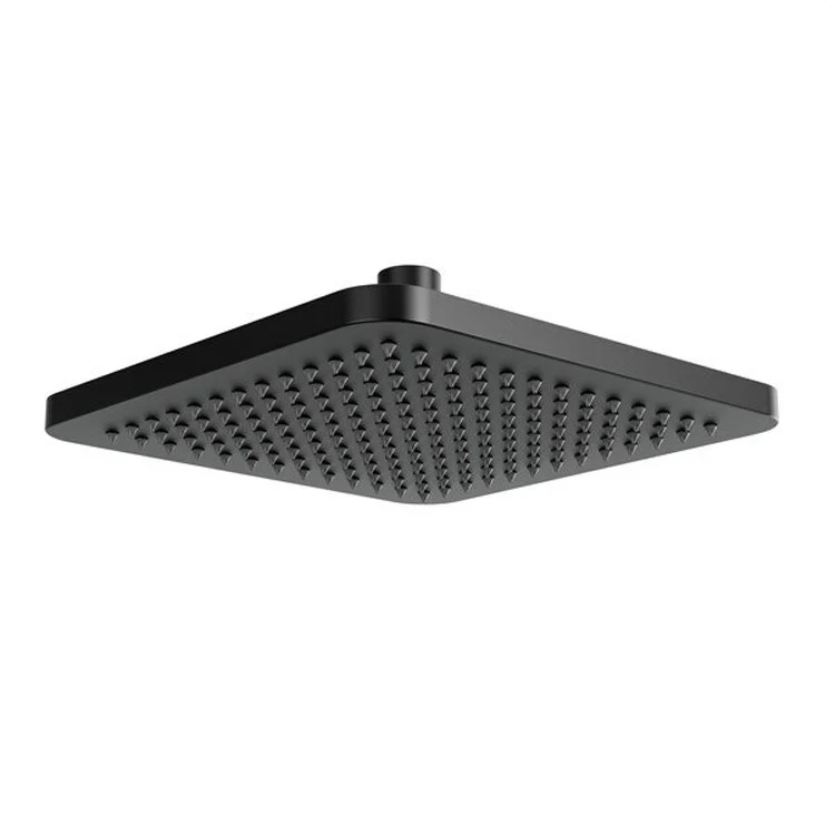 Showerhead 1 Function Rain Square with Round Corners Chrome 8 Inch 1.8 Gallons per Minute WaterSense - Frankwebs