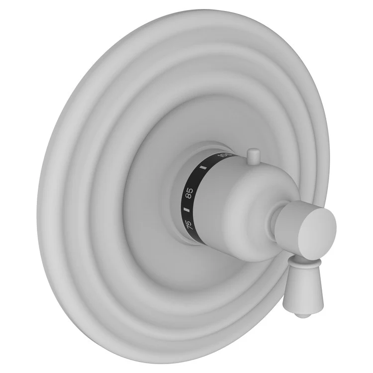 Thermostatic Trim Metropole Round Plate 1 Lever Polished Brass Uncoated Living ADA for Rough Valve 1-540 Face Plate and Temperature-Adjust Handle Brass - Frankwebs