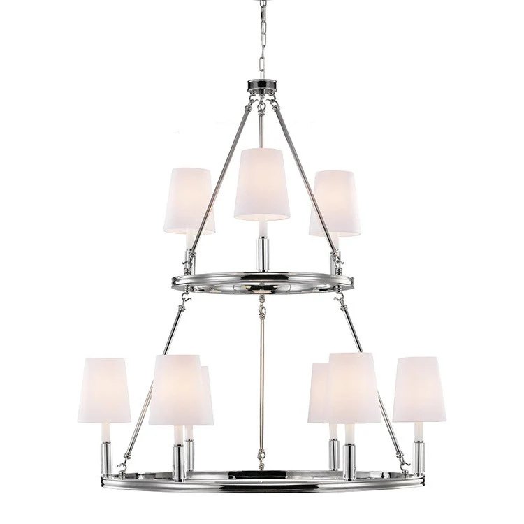 Lismore Nine-Light Two-Tier Chandelier - Frankwebs
