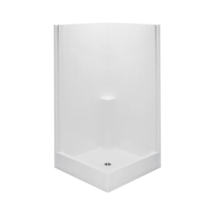 Shower Module 42 x 42 x 78 Inch Acrylic White 1 Pieces Corner - Frankwebs