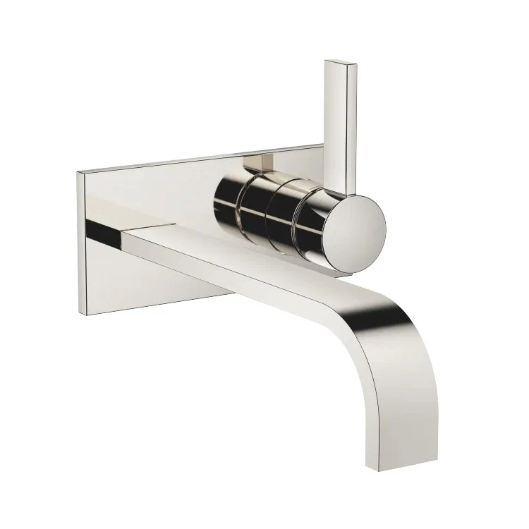 MEM Wall-Mount Single Handle Lavatory Faucet without Drain - Platinum - Frankwebs