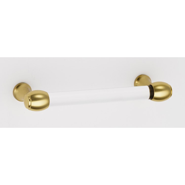 Pull Royale Acrylic Satin Brass 3 Inch 3-3/4 Inch 1-3/8 Inch - Frankwebs