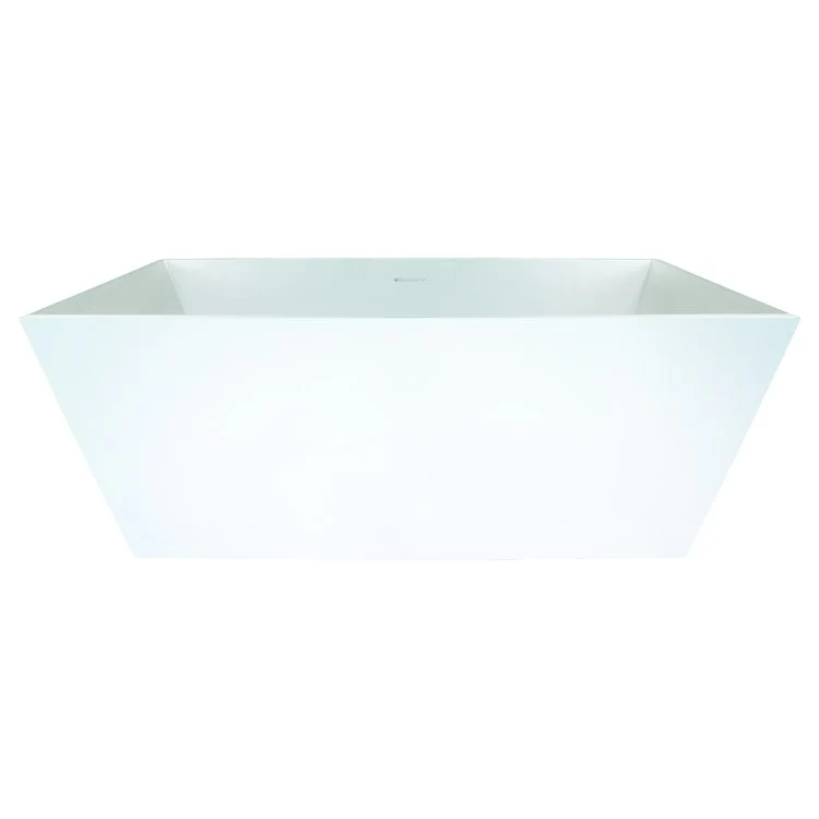 Air Tub Metro Collection Bellevue Freestanding White Rectangle Hydroluxe SS 60 x 32 x 24 Inch - Frankwebs
