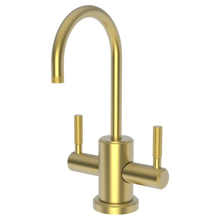 Water Dispenser Muncy Hot and Cold 2 Lever Gooseneck French Gold PVD - Frankwebs