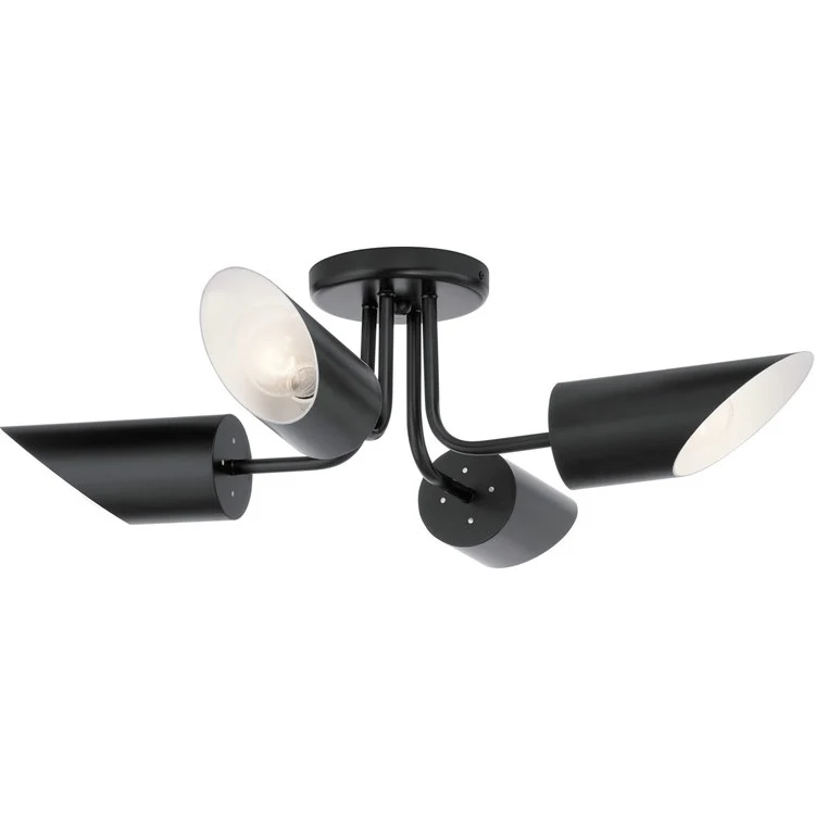 Trentino Four-Light Semi-Flush Mount Ceiling Fixture - Frankwebs