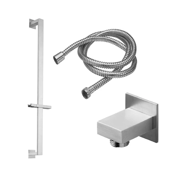 Slide Bar Morro Bay Includes Hose/Mounting Bracket/Rectangle Handle 28-3/4 Inch Satin Nickel Brass Wall - Frankwebs