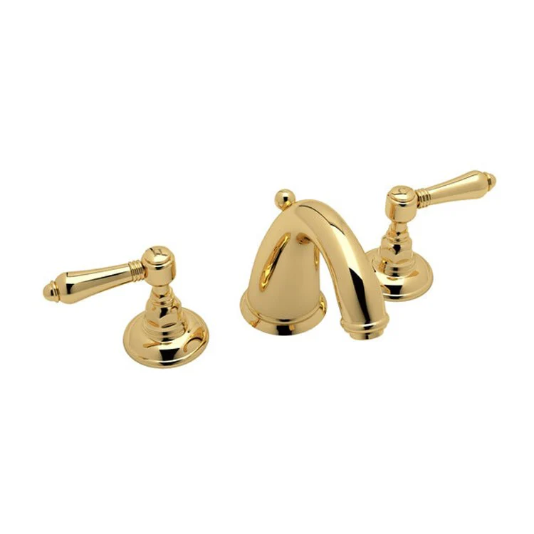 Lavatory Faucet Viaggio Widespread 2 Metal Lever Italian Brass 1.2 Gallons per Minute Column Spout 3 Holes - Frankwebs