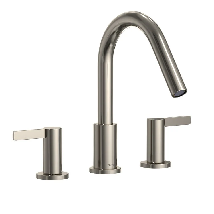 Roman Tub Trim GF with Handshower 2 Lever Polished Nickel ADA 8-11/16 Inch Reach - Frankwebs