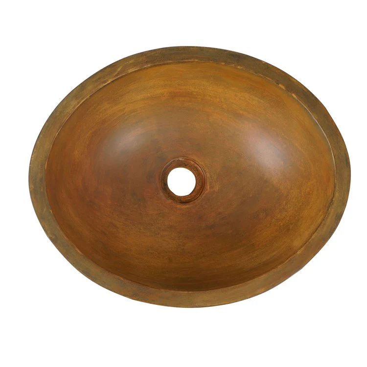 Vessel Caspar Small Oval 16-5/8 Inch White Concrete - Frankwebs