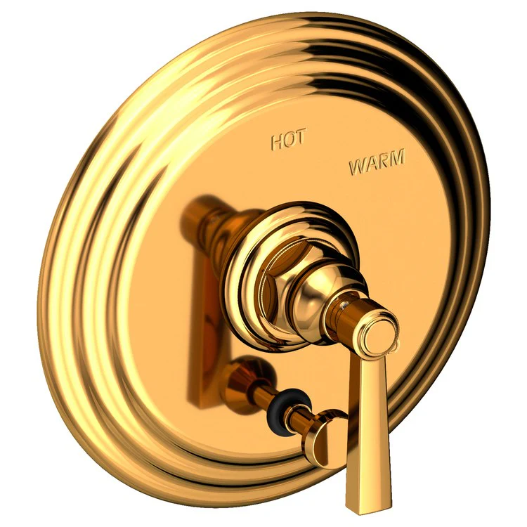 Astor Pressure Balance Tub/Shower Valve Trim Only with Lever Handle - Satin Brass PVD - Frankwebs