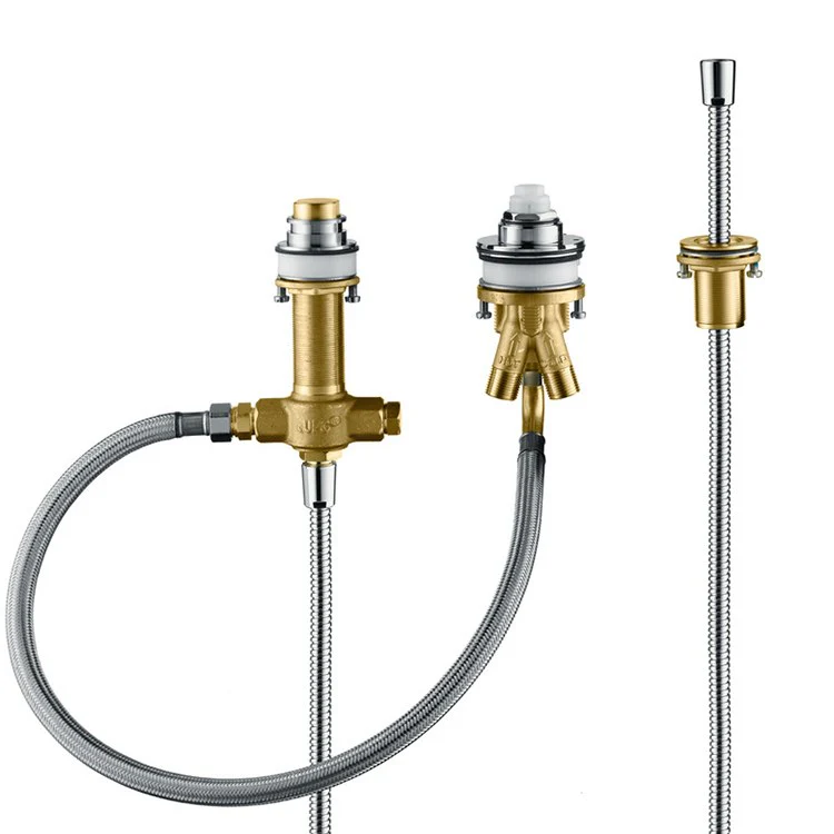 Single Handle 3-Hole Roman Tub Filler Rough-In Valve - Frankwebs