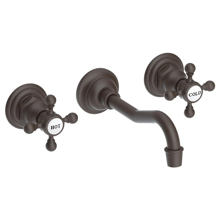 Lavatory Trim Chesterfield Wall Mount 2 Cross Polished Gold PVD ADA WaterSense 1.2 Gallons per Minute - Frankwebs