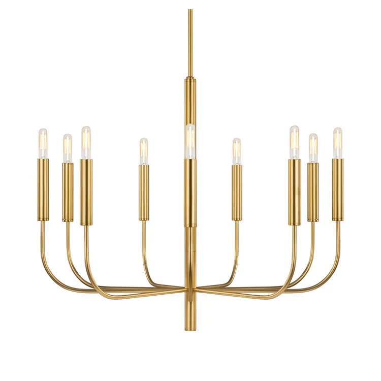 Brianna Nine-Light Chandelier by Ellen - Frankwebs