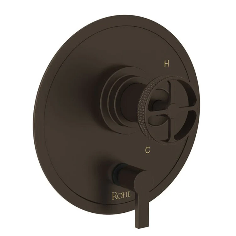 Pressure Balance Valve Trim Campo with Diverter 1 Industrial Metal Wheel Tuscan Brass 5.5 Gallons per Minute - Frankwebs