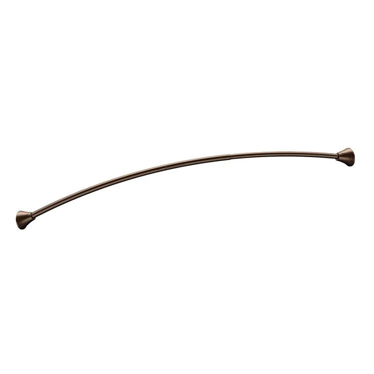 Adjustable Curved Tension Stainless Steel Shower Rod with Concealed Mount Flanges - Frankwebs