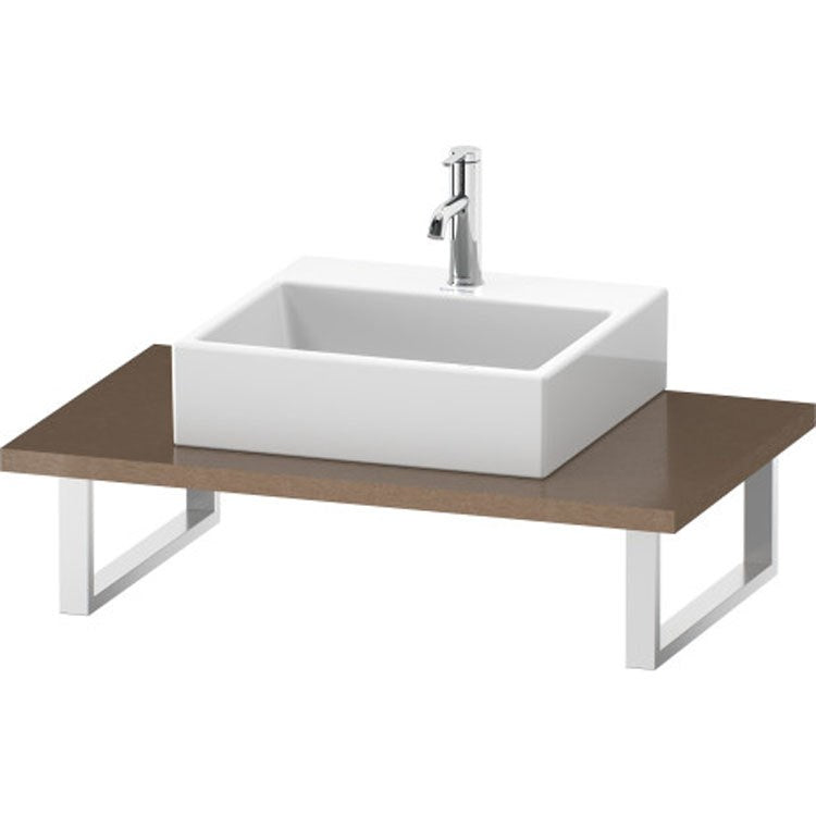 Lavatory Console L-Cube Brushed Oak Single Basin 31-1/2 x 21-5/8 Inch 1-1/8 Inch - Frankwebs
