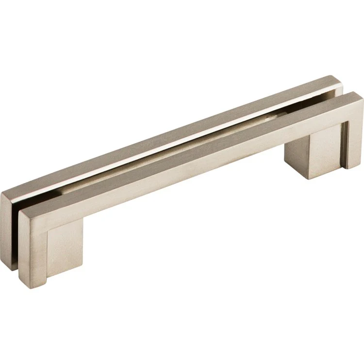 Pull Sanctuary Flat Rail Brushed Satin Nickel Zinc Alloy 3-1/2 Inch - Frankwebs