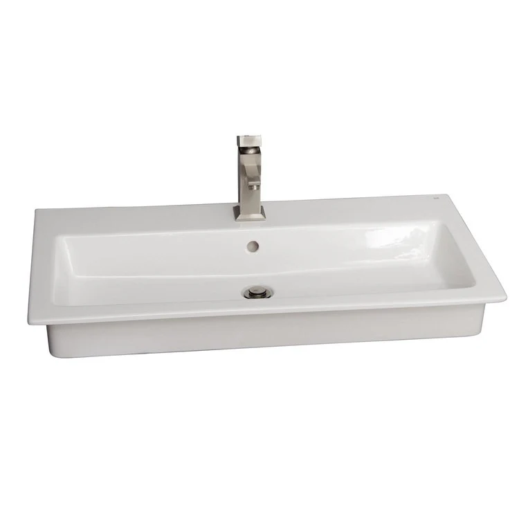 Lavatory Sink Harmony Drop In 47 Inch White - Frankwebs
