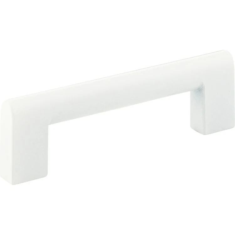 Drawer Pull Atlas Round Rail High White Gloss Zinc Alloy 3-3/4 Inch - Frankwebs