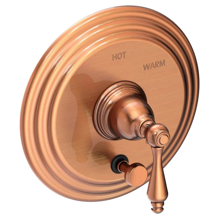 Seaport Pressure Balance Tub/Shower Valve Trim Only with Lever Handle - French Gold PVD - Frankwebs
