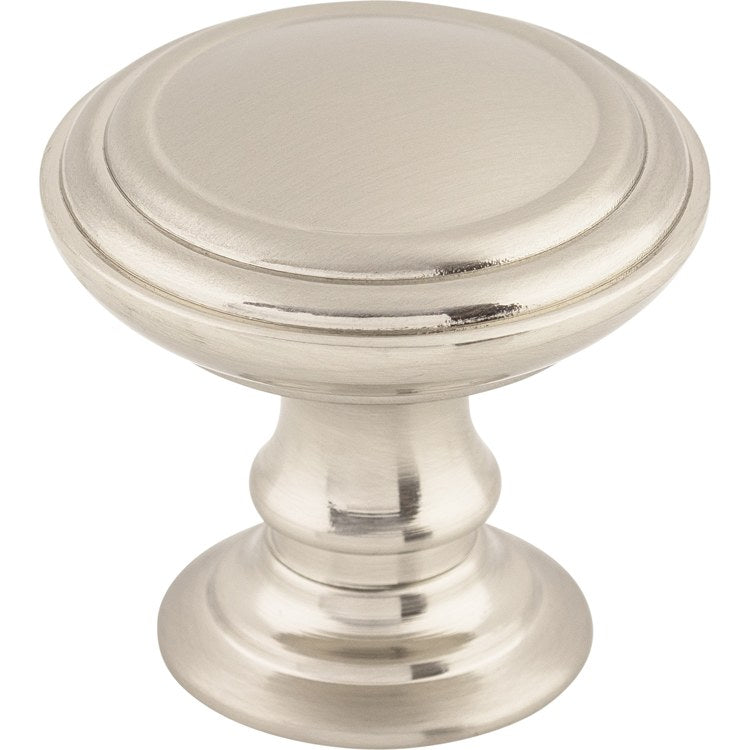 Knob Chareau Reeded Brushed Satin Nickel Zinc Alloy 1-1/2 Inch - Frankwebs