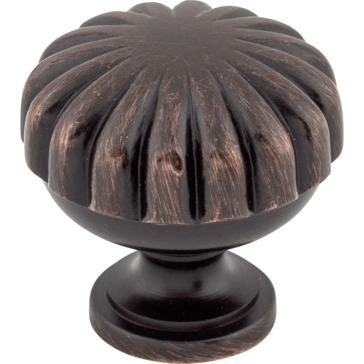 Knob Somerset Melon Round Oil Rubbed Bronze Zinc Alloy 1-1/4 Inch 1-1/5 Inch - Frankwebs