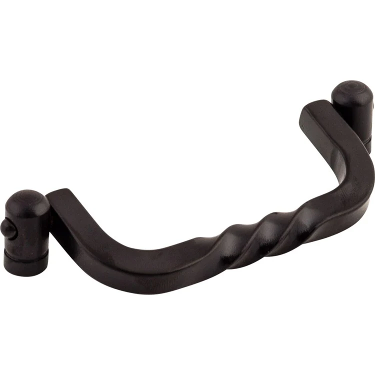 Pull Normandy Twist Drop Patina Black Steel 3-3/4 Inch 4-1/4 x 1-1/2 x 3/4 Inch - Frankwebs