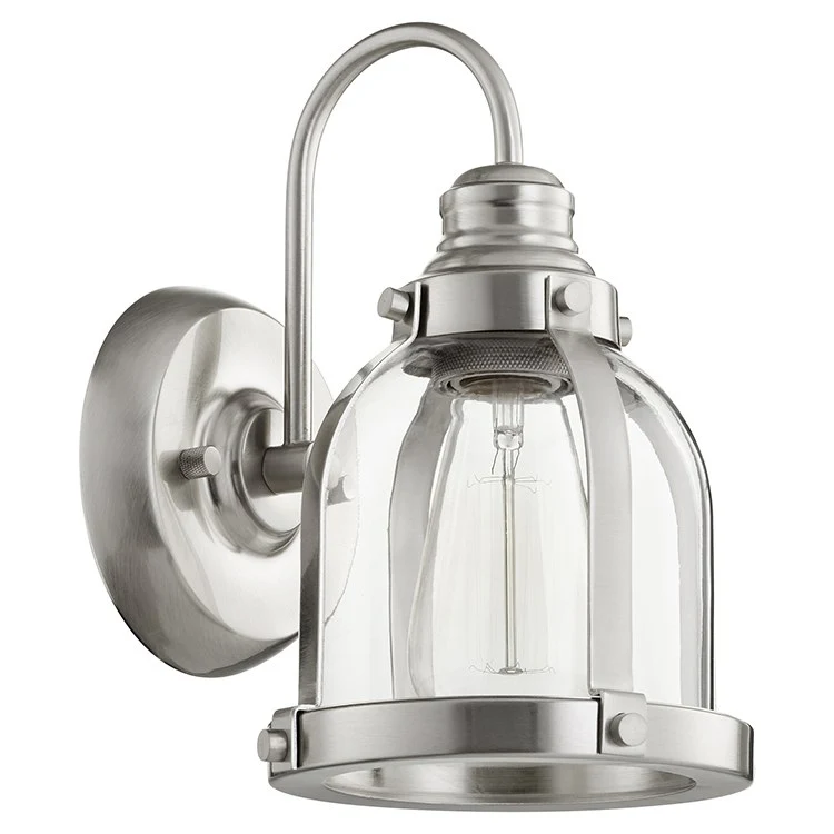 Banded Dome Single-Light Bathroom Wall Sconce - Frankwebs