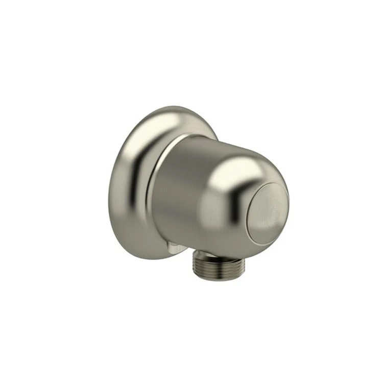 Handshower Elbow Wall Outlet 2-1/4 Inch Brass Polished Nickel 1/2 Inch - Frankwebs