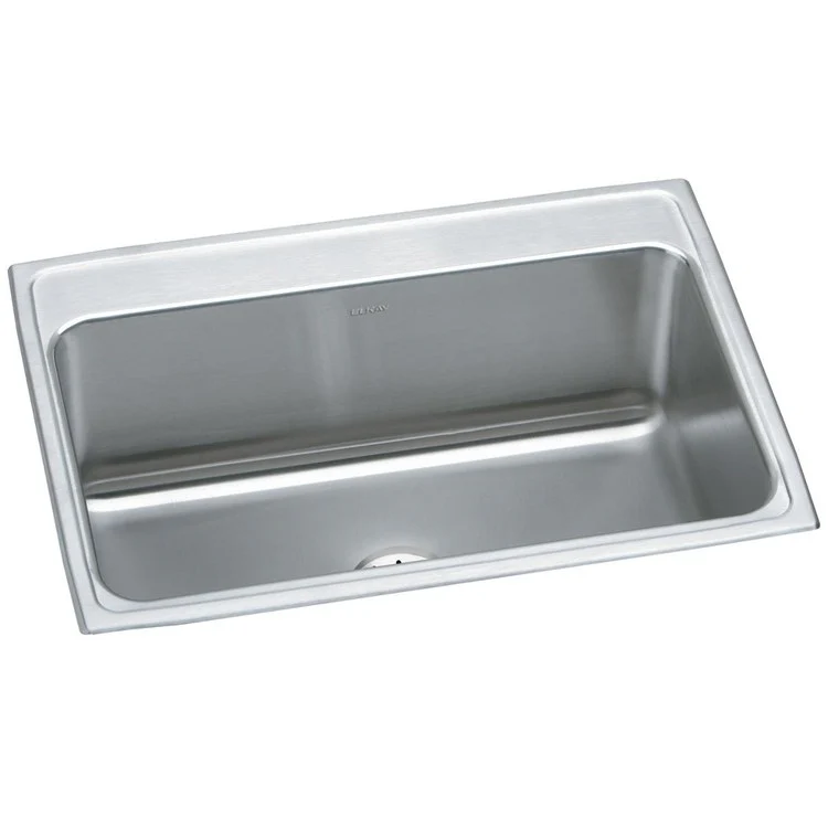 Kitchen Sink Lustertone Classic 31 x 22 Inch Single Bowl with Perfect Drain Lustrous Satin Drop-In 10-1/8 Inch - Frankwebs