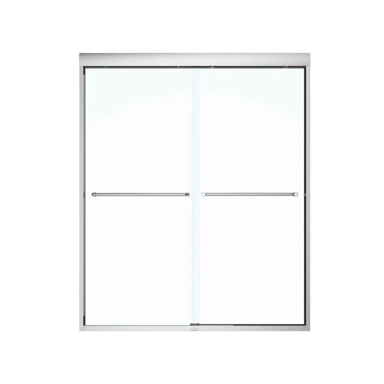Shower Door Kameleon SC Sliding 59L x 71H Inch Brushed Nickel Clear 1/4 Inch 55 to 59x71 Inch - Frankwebs