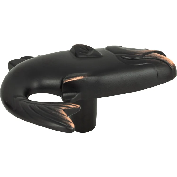 Knob Atlas Nautical/Ocean Fish Brushed Nickel Zinc Alloy 2-1/4 Inch 1-1/4 Inch - Frankwebs