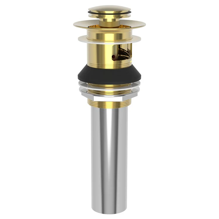 Push Drain Lavatory Drain Aged Brass Brass for 1-5/8IN to 1-3/4IN Openings - Frankwebs