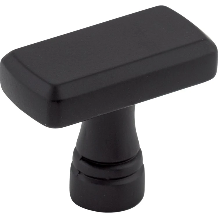 Knob Devon Kingsbridge Rectangle for Decorative Hardware Flat Black Zinc Alloy 1-3/8 Inch 1-1/8 Inch - Frankwebs