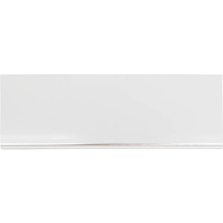 Drawer Pull Atlas Tab Edge Polished Chrome Aluminum 4-5/16 Inch 5-1/8 x 3/4 Inch - Frankwebs