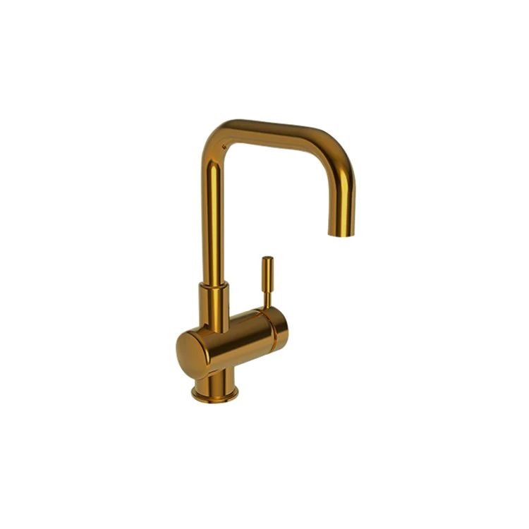 East Square Single Handle Bar/Prep Faucet - Satin Gold PVD - Frankwebs