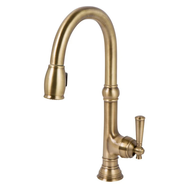 Kitchen Faucet Jacobean 1 Lever ADA Midnight Chrome Pull Down Spout Height 9-4/5 Inch 1.8 Gallons per Minute - Frankwebs