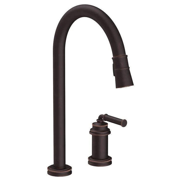Kitchen Faucet Taft 1 Lever ADA Antique Brass Pull Down Spout Height 10-1/5 Inch 1.8 Gallons per Minute - Frankwebs