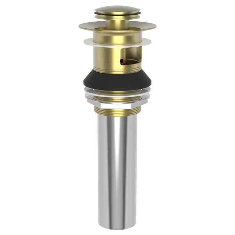 Push Drain Lavatory Drain Aged Brass Brass for 1-5/8IN to 1-3/4IN Openings - Frankwebs
