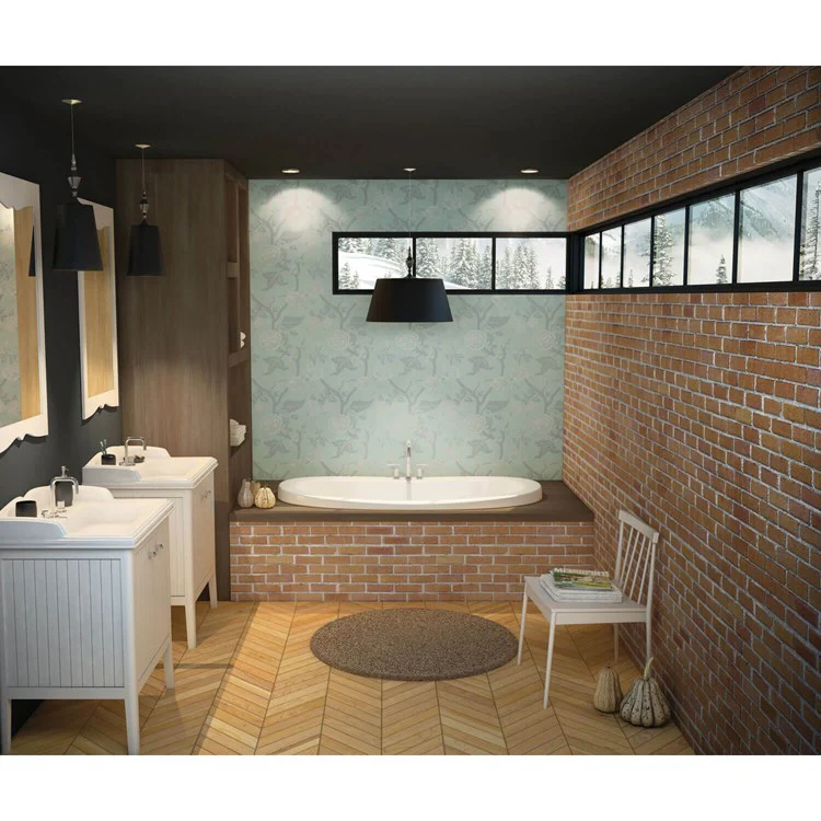 Tub Serenade 66 x 36 x 24 Inch Drop-in Center White Acrylic - Frankwebs