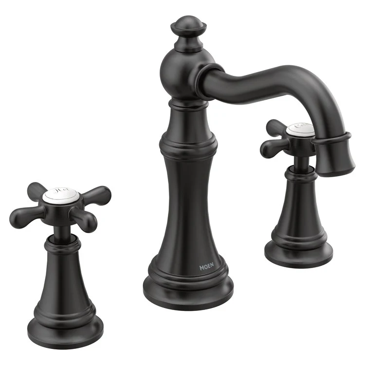 Weymouth Two Handle High-Arc Widespread Bathroom Faucet with Pop-Up Drain - Frankwebs