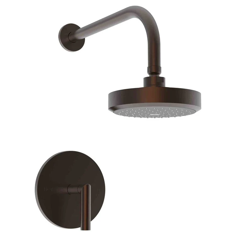 Pavani Pressure Balance Shower Trim with Lever Handle - Satin Bronze PVD - Frankwebs