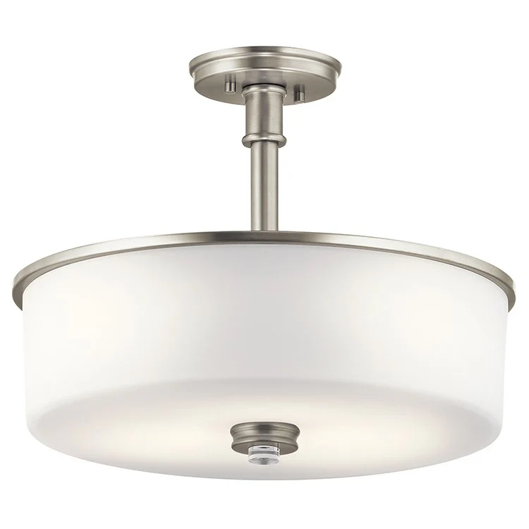 Joelson Three-Light Pendant/Semi-Flush Mount Ceiling Fixture - Frankwebs