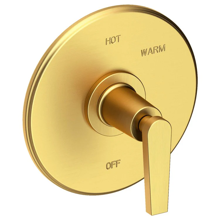 Pressure Balance Valve Trim Dorrance Round 1 Lever Midnight Chrome ADA Depth 3-1/6 Inch - Frankwebs