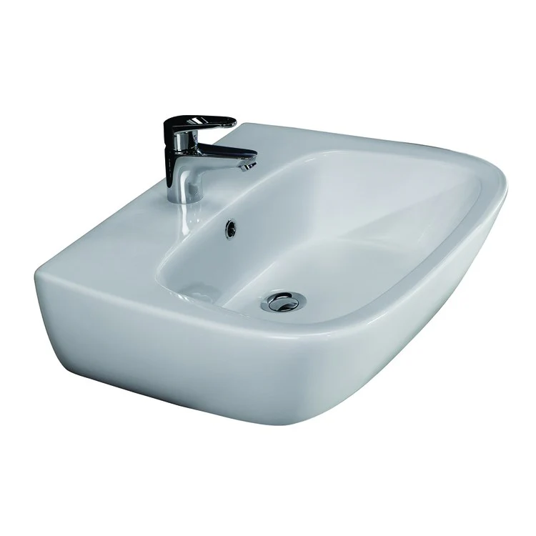 Lavatory Sink Elena 450 Wall Hung 17-3/4 Inch White - Frankwebs