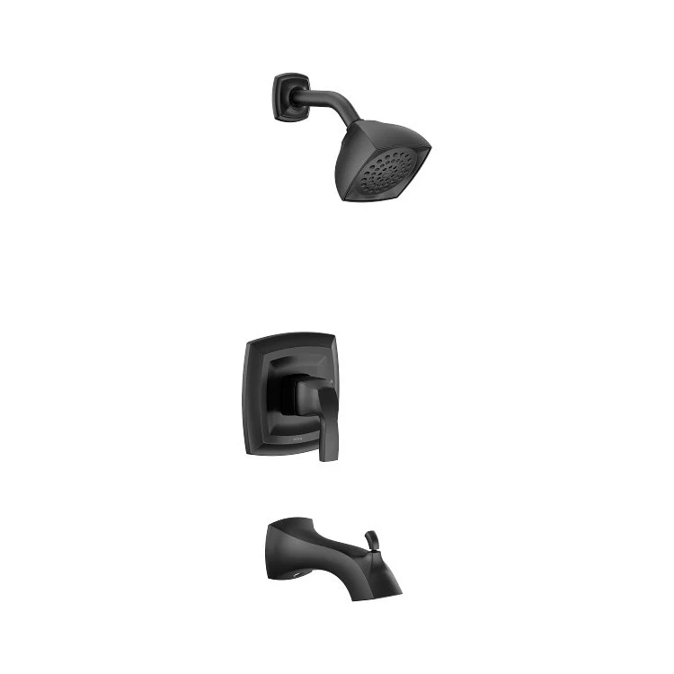 Tub and Shower Trim Voss M-Core 2-Series Eco-Performance 1 Lever Matte Black WaterSense ADA - Frankwebs