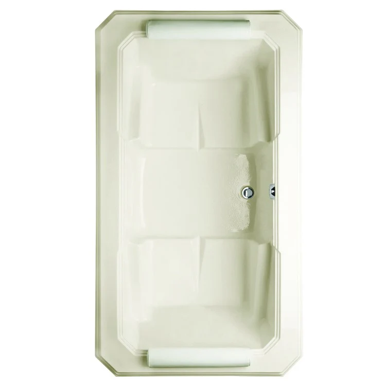 Air Tub Designer Collection Mystique Drop-In Bone Rectangle 10 Jet Acrylic 77-1/2 x 43-3/4 x 22-1/4 Inch - Frankwebs
