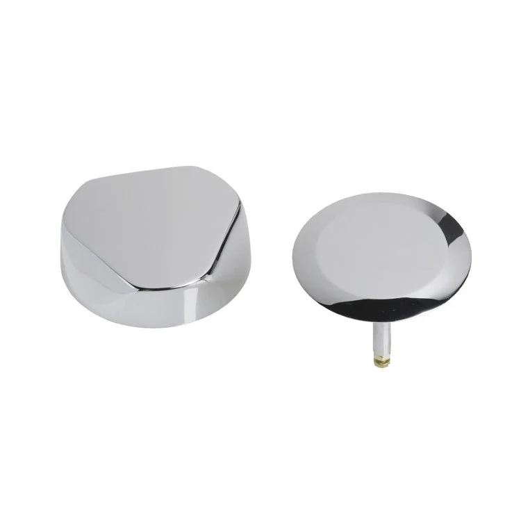 Waste and Overflow Trim Turn Control with Metal Handle Polished Chrome 3-1/2 Inch Brass 3-1/2 Inch - Frankwebs