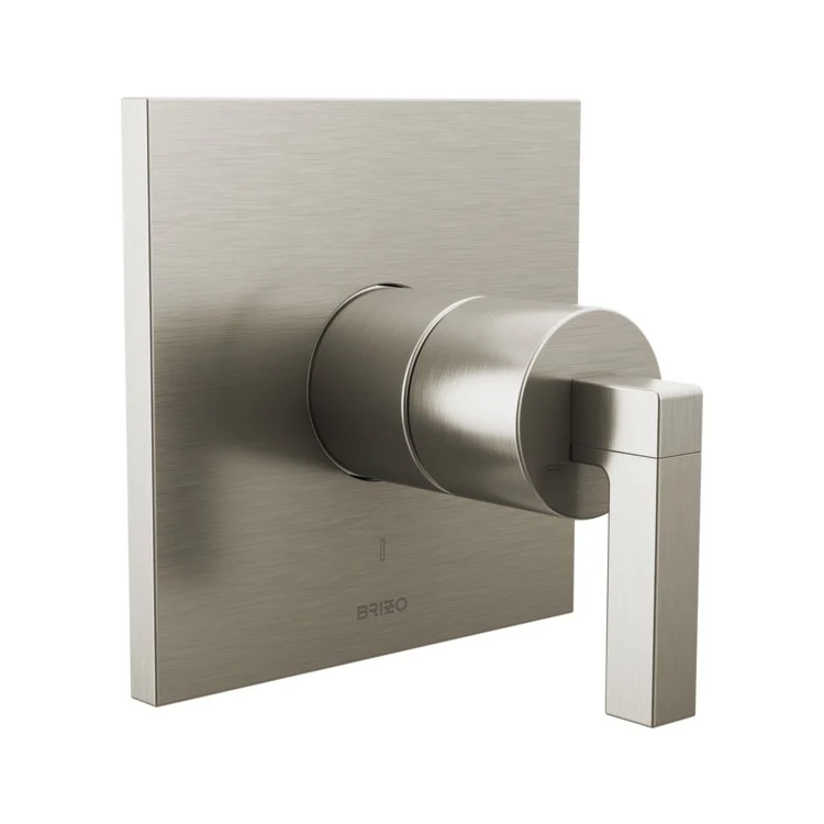 Pressure Balance Valve Trim Frank Lloyd Wright Square Less Handle Brilliance Polished Nickel ADA - Frankwebs