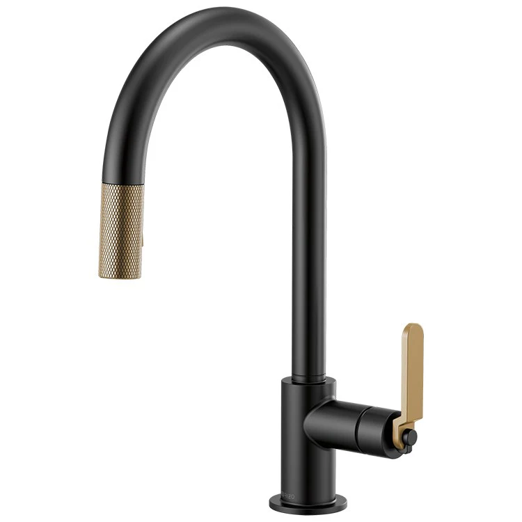 Litze Single Handle Pull Down Faucet with High-Arc Spout/Industrial Handle - Frankwebs